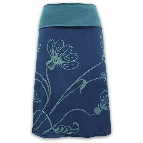 Rayon Lycra Flower Skirt