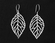 Sterling Silver 52mm Leaf Earring