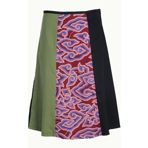 Cotton Panelled Skirt