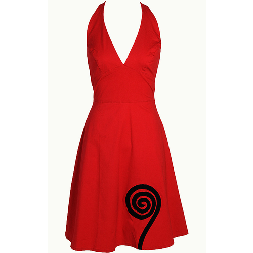 Spiral Halter Dress 