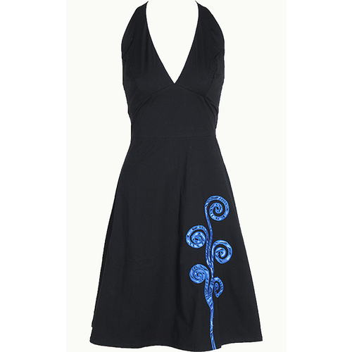 Swirly Halter Dress