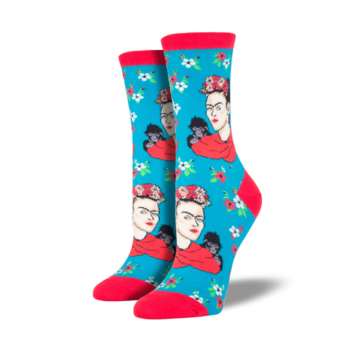 Kahlo Portrait Socks - Sock Smith