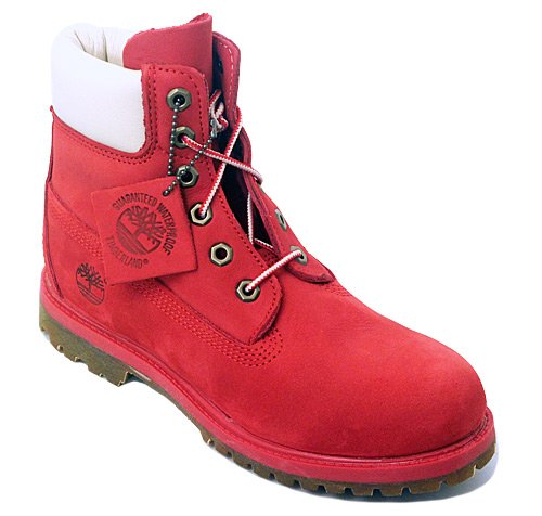 Red timberlands hot sale for sale