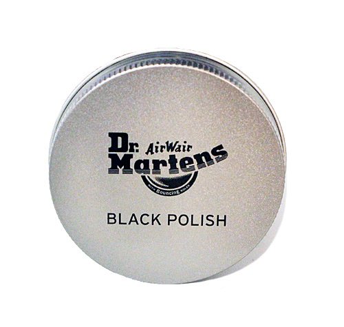 black polish dr martens