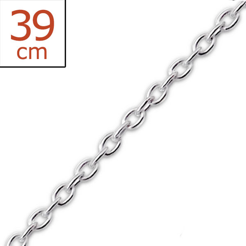 39cm Silver Chain