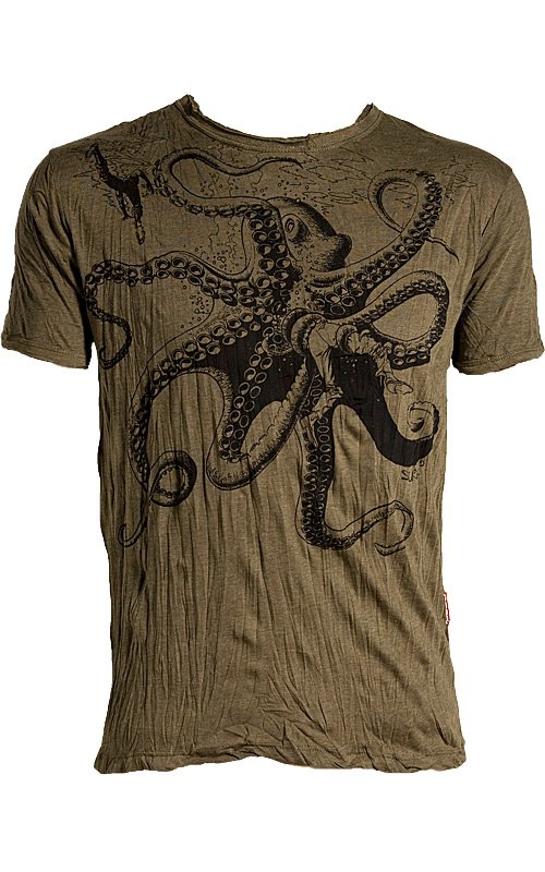 Octopus T-shirt - Mariposa : Mens Clothing-T Shirts : Mariposa - Seriously Funky Clothing & Footwear for Men, Women & Children