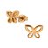 Rose Gold Butterfly Studs