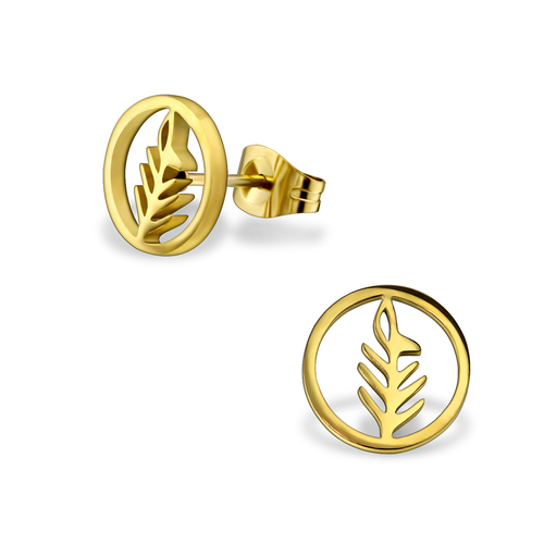 Gold Plant Studs