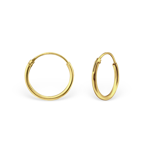 Gold 12mm Hoops