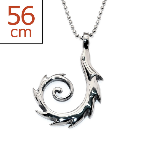 Surgical Steel Spiral Necklace