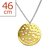 Gold & Surgical Steel Disc Necklace