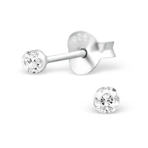 Crystal Round Studs