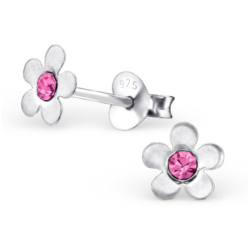 Crystal Flower Studs