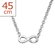 Stainless Steel Infinity Necklace