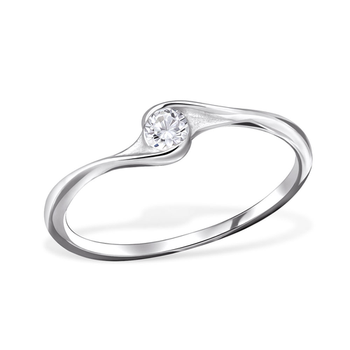 Sterling & Cubic Zirconia Ring
