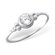 Sterling Round Cubic Zirconia Ring