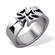 Stainless Steel Cross Ring