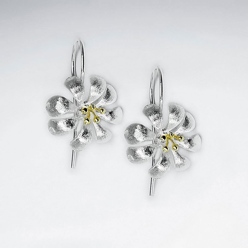 Sterling & 18k Blossom Earrings