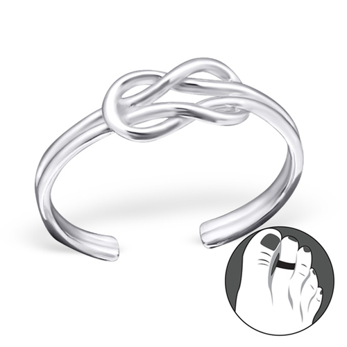 Sterling Knot Toe Ring