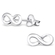 Sterling Silver Infinity Studs