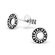 Sterling Silver Antique Style Circle Studs