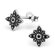 Sterling Silver Antique Style Flower Studs