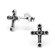 Sterling Silver Antique Style Cross Studs