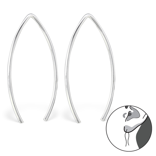 Sterling Silver Wire Earrings