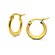 14K Gold Plated Surgical Steel 15mm Hoops