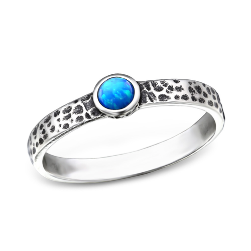 Sterling Silver and Opal Ring