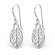 Silver Plated Sterling Silver Leaf Earrings