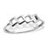 Silver Plated Sterling Silver Geometric Ring