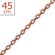 Rose Gold Plated Sterling Silver 45cm Chain