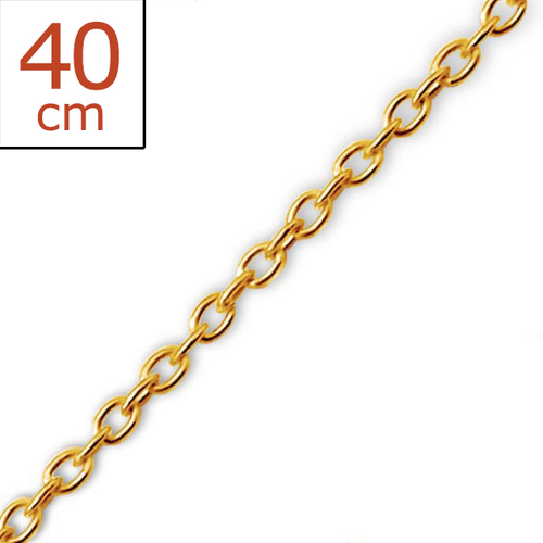 14K Gold Plated Sterling Silver 40cm Chain