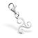 Silver Plated Sterling Silver Trinity Charm