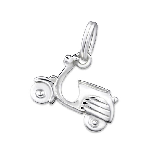 Silver Plated Sterling Silver Vespa Charm
