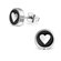 Sugrical Steel Heart Studs