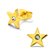 14K Gold Plated Surgical Steel Star Studs