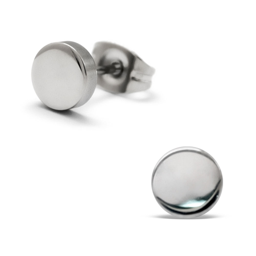 Surgical Steel Plain Disk Studs