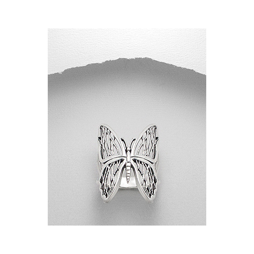 Sterling Silver Butterfly Ring