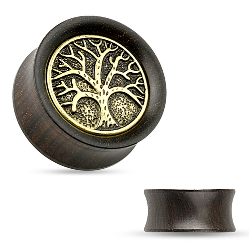 Ebony Wood Tree of Life Plug