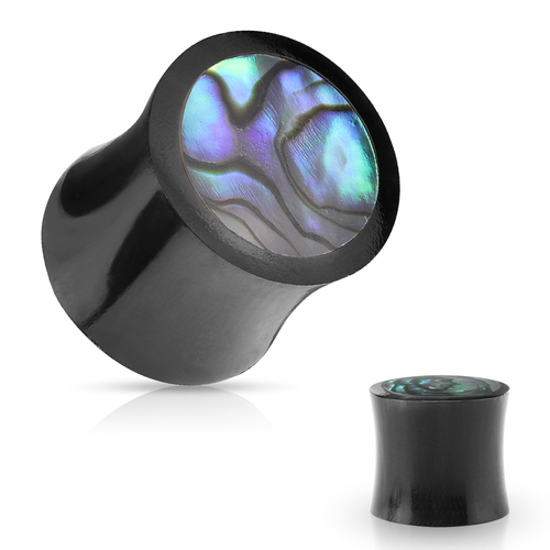 Black Horn and Paua Plug