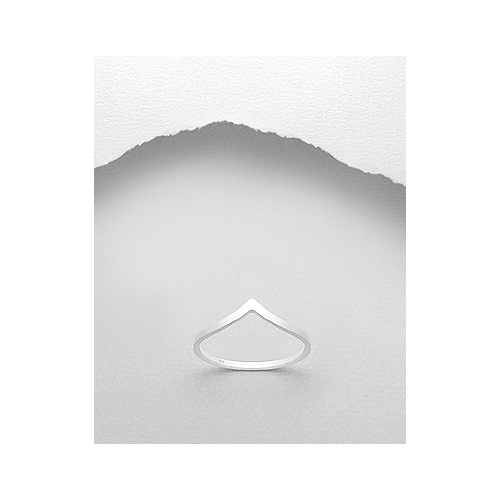 Sterling Silver V Ring