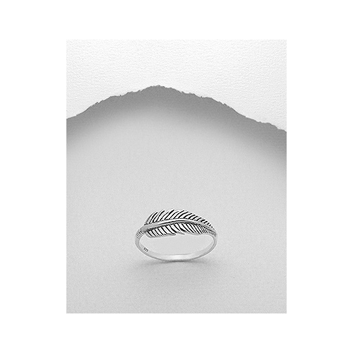 Sterling Silver Feather Ring