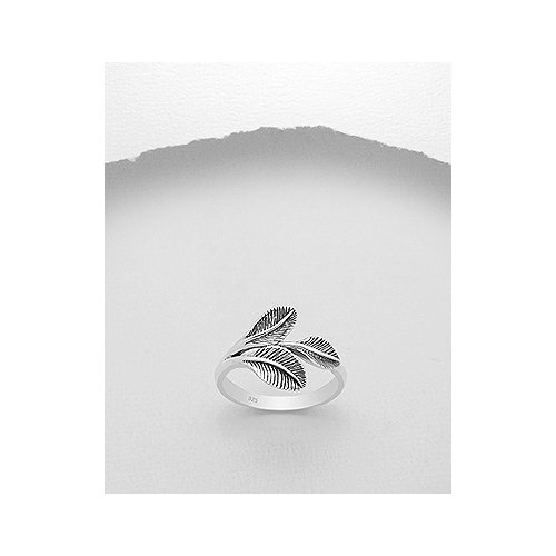 Sterling Silver Leaves Ring