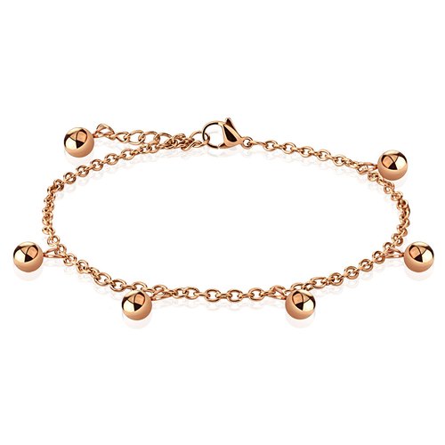 Rose Gold Plated Stainless Steel Anklet
