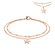 Rose Gold Plated Stainless Steel Star Charm Anklet