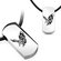 Stainless Steel and Black Leatherette Eagle Tag Necklace