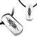 Stainless Steel and Leatherette Tribal Shield Tag Necklace