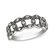 Sterling Silver and Cubic Zirconia Intertwining Design Ring